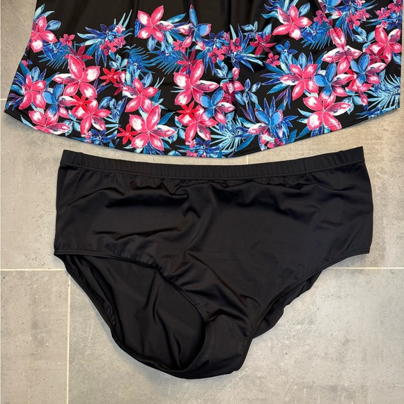 Nwt Swimsuits For All 2pc Smocked Swimdress Set Plus Size Woman Within Size 30 - Picture 6 of 11